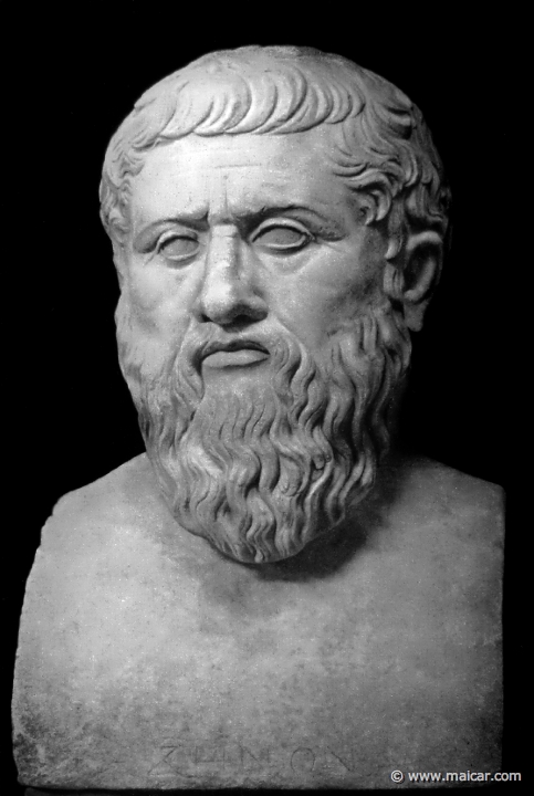 hek022.jpg - hek022: Herme des Platon. Rom, Vaikan. Die Bildniskunst der Griechen und Römer, von Anton Hekler (1912).