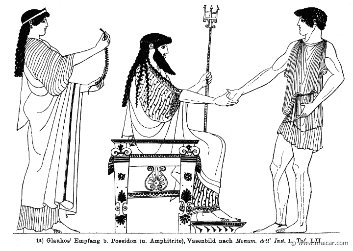 RI.2-1679.jpg - RI.2-1679: Glaucus with Poseidon and Amphitrite.Wilhelm Heinrich Roscher (Göttingen, 1845- Dresden, 1923), Ausfürliches Lexikon der griechisches und römisches Mythologie, 1884.