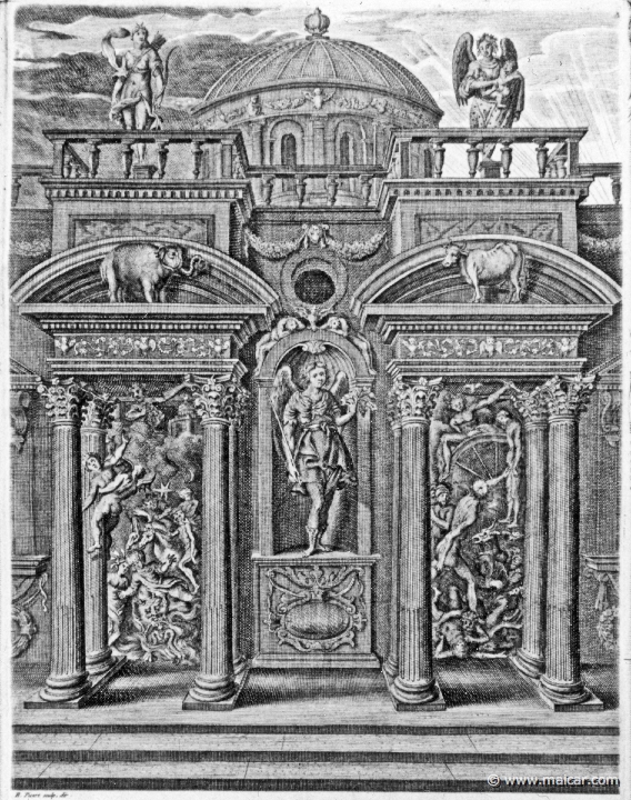 3121detail.jpg - 3121 (detail): The House of Sleep.Bernard Picart (1673-1733), Fabeln der Alten (Musen-Tempel), 1754.