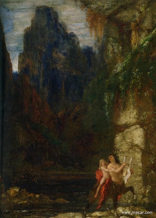 moreau020.jpg - moreau018: Gustave Moreau (1826-1898): The Education of Achilles.